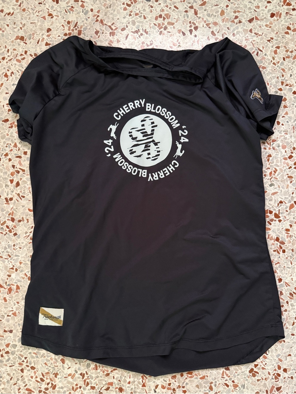 Tracksmith cherry blossom shirt